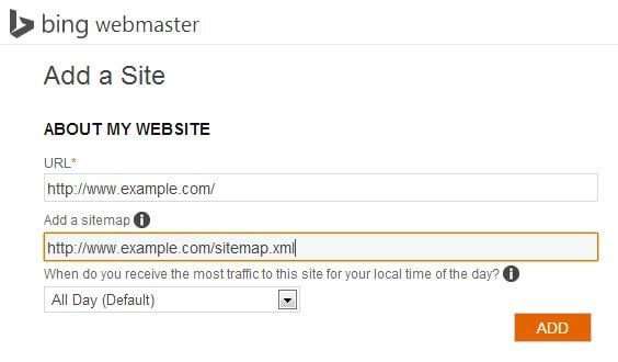 bing webmaster tools
