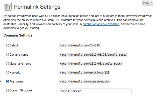 permalink-settings