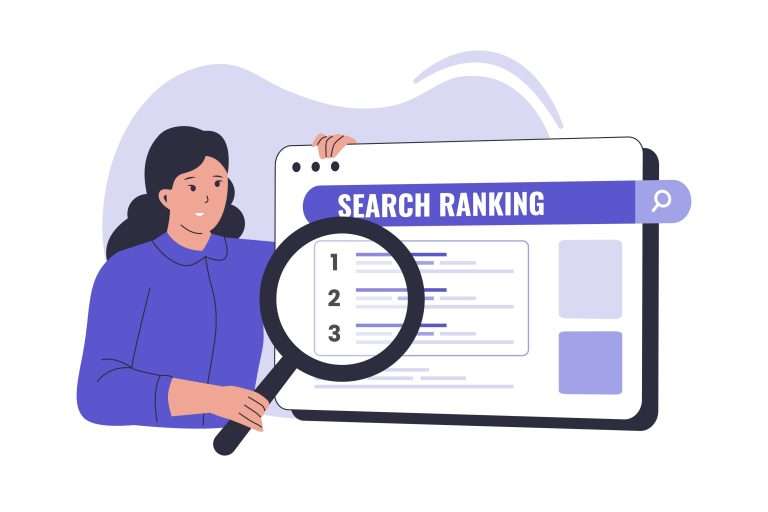 Keyword rankings on a search engine page