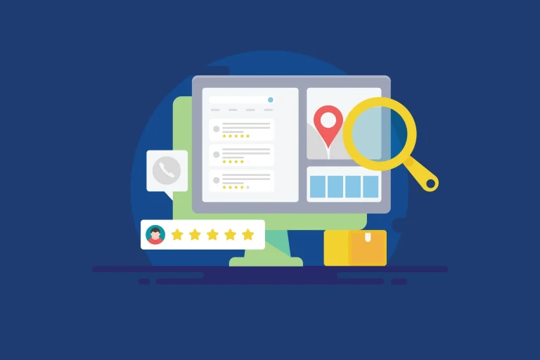 Graphic showing local seo