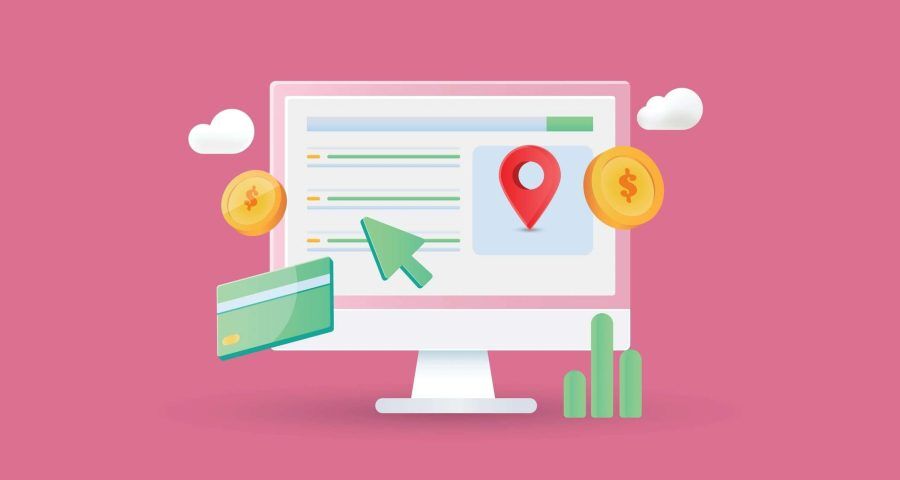 paying for pay per click paid ads campaign using a determined budget based on business analytics and future conversion rate goals
