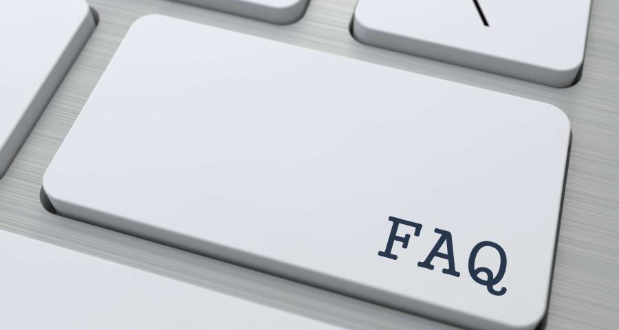 faq on a keyboard