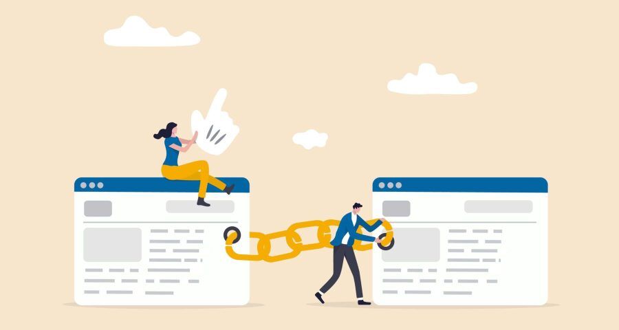 link between two website pages