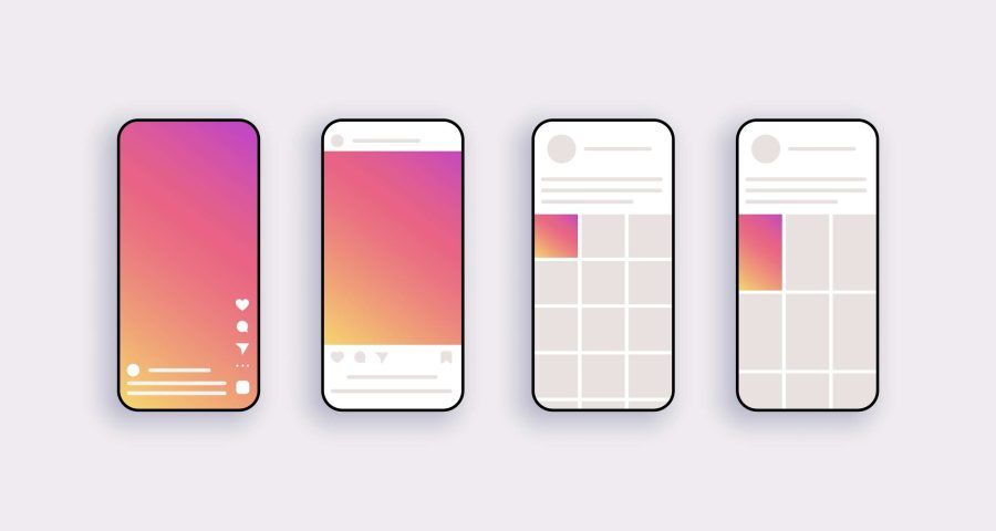 Template,Screen,Interface,Application,For,Social,Media.,Mockup,Frame,Design.