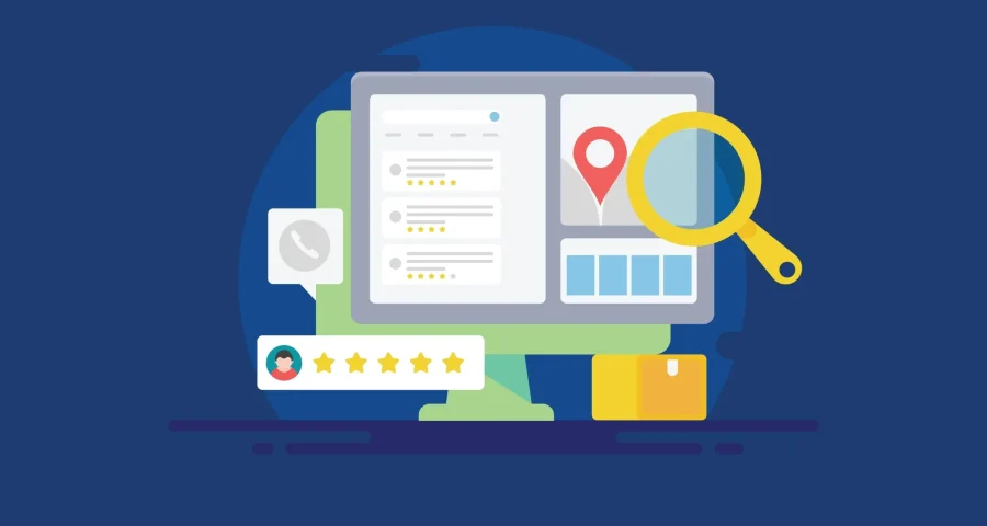 Graphic showing local seo