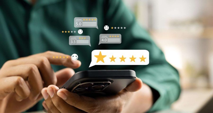 Online reviews customer feedback