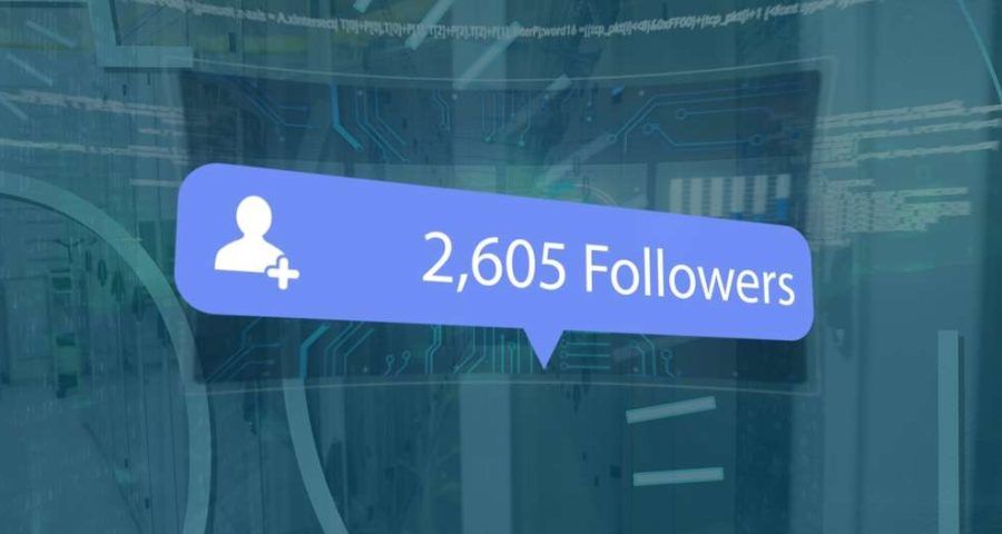 Image,Of,Social,Media,Followers,Notification,And,Data,Processing,Over