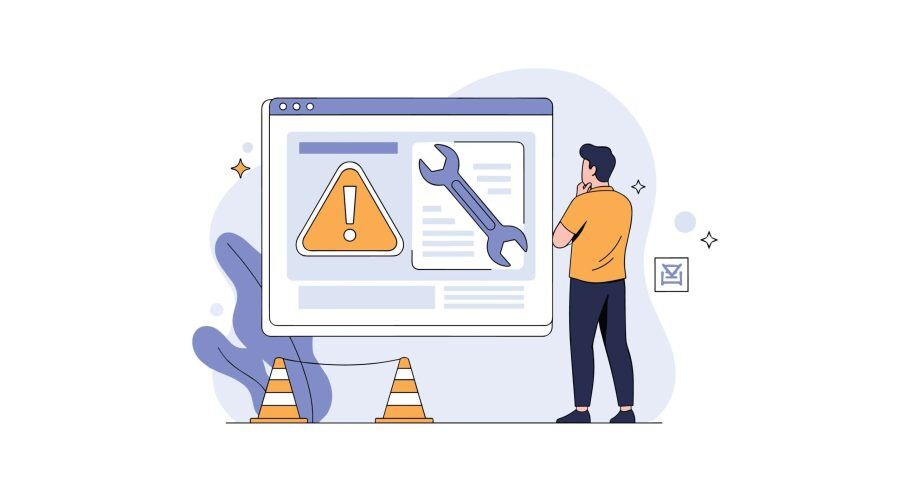 updating content on website illustration