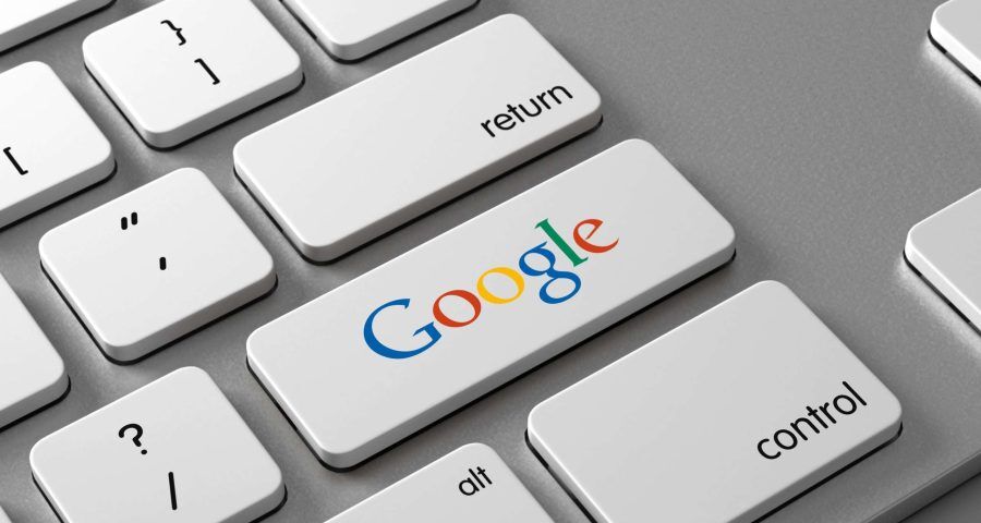 google button on the enter button of a keyboard