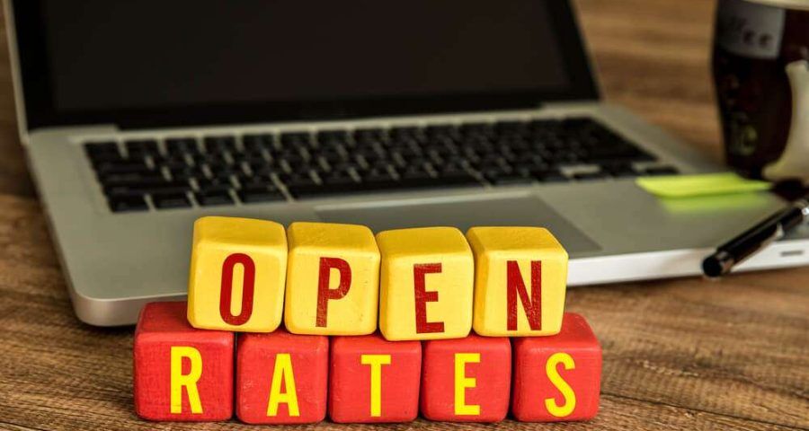 open rates for email marketing campaigns