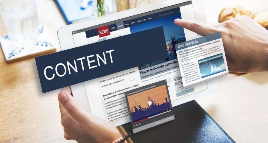 iPad content concept